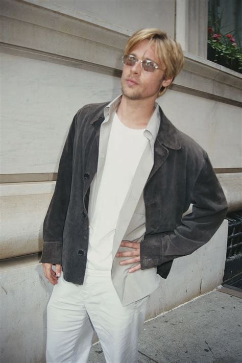 brad pitt 90's outfits casual and cool